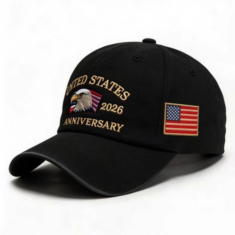 United States 250th Anniversary Baseball Cap – 3D Embroidered Hat