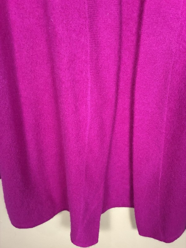 Charter Club Luxury 100% Cashmere Open Front Cardigan Size XS Purple Classic gallery