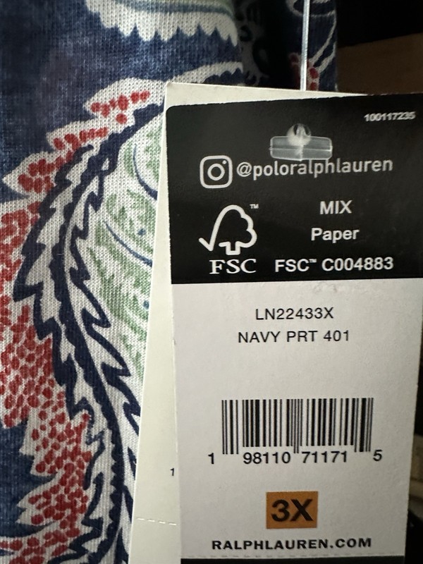 LAUREN RALPH LAUREN PAISLEY MULTICOLOR NIGHTGOWN SOFT 12Xor3X Buyers Choice NWT gallery