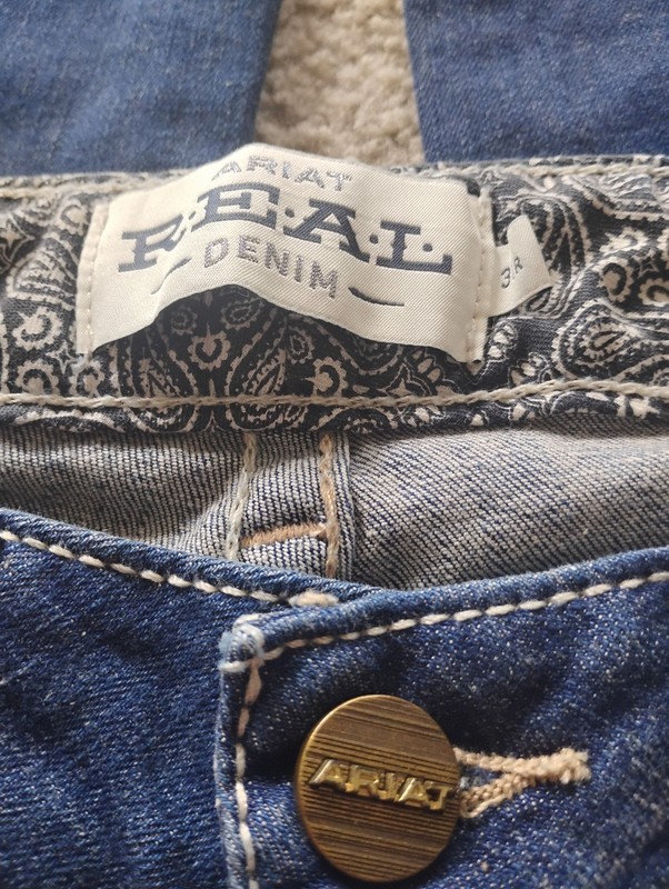 Women's Ariat Real Denim Mid Rise Pacific Boot Cut Jeans Size 31R New W Tags gallery