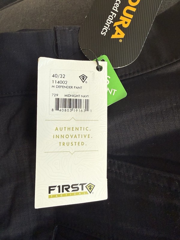 First Tactical M Defender Men’s Cargo Pants Midnight Navy 40W Ripstop Cordura