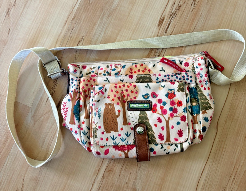 Lily Bloom Crossbody Bag Forest Woodland