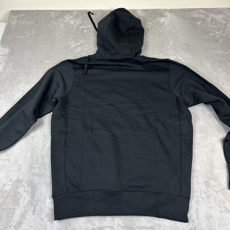 Nike Air Force 1 Hoodie Men's Size M Black Spell Out Pullover AF1 DX1084-010 gallery