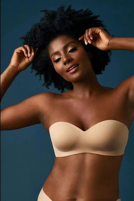 44 C D DD E F G Cup Womens Invisible Bra Plus Size Strapless Underwire Underwear gallery