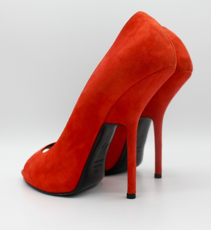 Designer Giuseppe Zanotti Alien Heel High Heels shoes Orange EUR39 gallery
