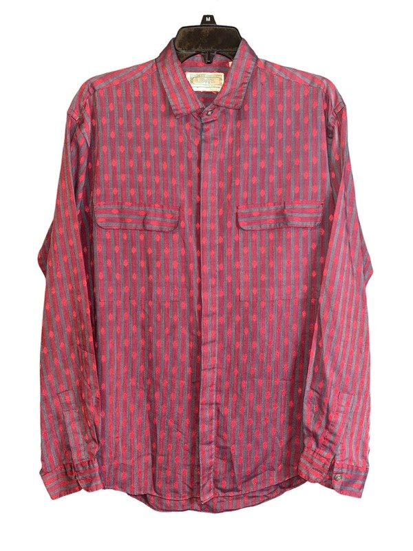 Vintage Levi’s International Collection Striped Diamond Pattern Button Down Shir
