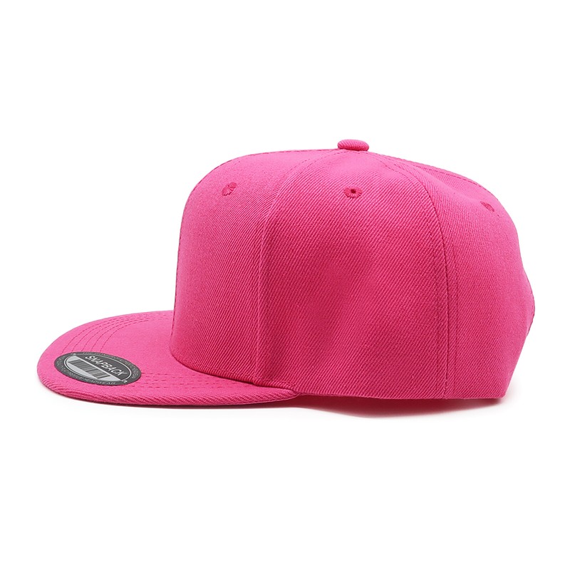Men Snapback Hat Classic Trucker Style Flat Brim Baseball Cap Solid Plain Hats gallery