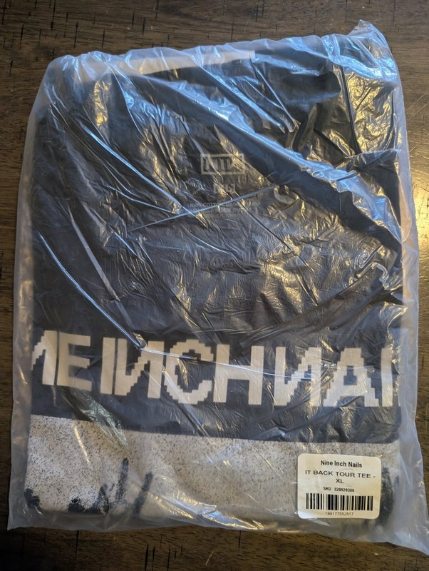 Nine Inch Nails T Shirt X Black Inverted Crowd Peel It Back Tour Merch SEALED