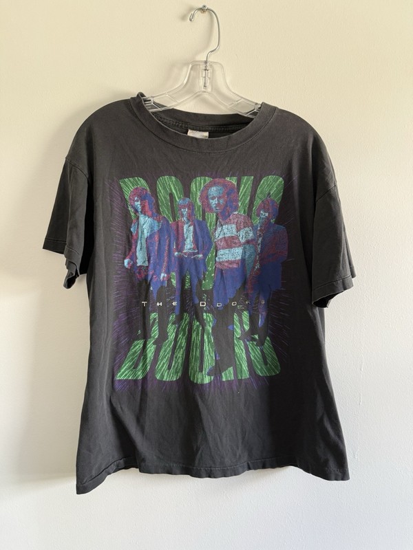 Vintage The Doors Shirt Mens Large Black 90S Stoned Immaculate Rock Band Tee USA