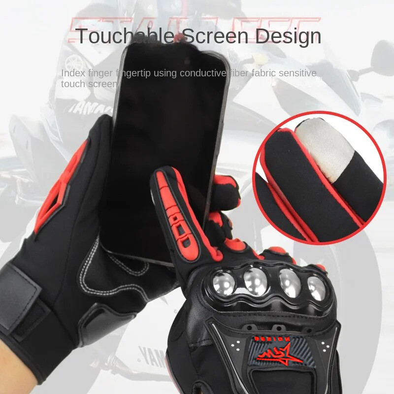 Winter Motorcycle Gloves Touchscreen Waterproof Windproof Riding Thermal Gloves gallery