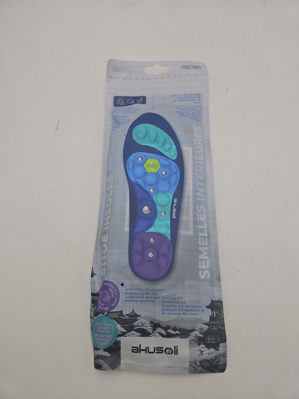 Akusoli Unisex Adults Magnetic Acupressure Insoles DM3 Size S/M