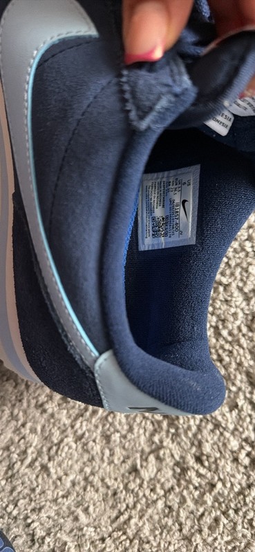 Nike Cortez Suede Low Top Sneakers Blue/Light Blue Lace-Up CI1815-400 NWD