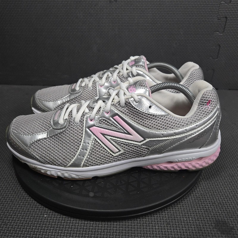 New Balance Shoes Womens Size 12 Silver Pink Walking Athletic Sneakers WW666KM gallery