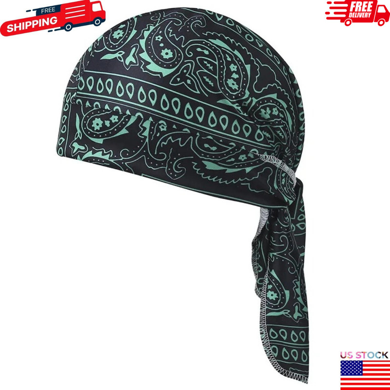 Elastic Motorcycle Wrap Biker Du Bandana Paisley Doo Rag Head Skull Cap Durag US gallery