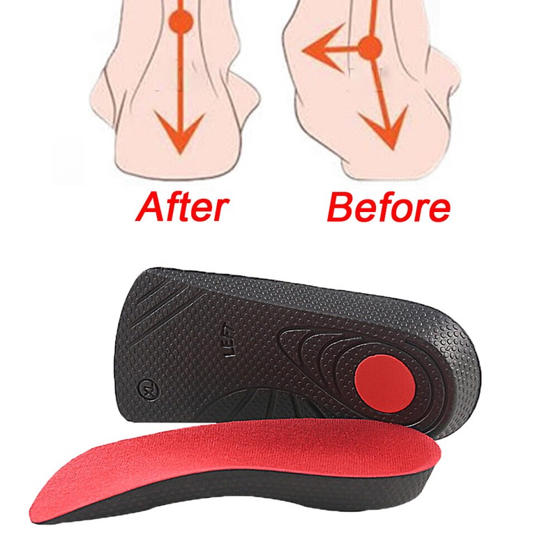 3/4 EVA Orthotic Shoe Insoles Inserts Flat Feet Arch Support Heel Pain Relief