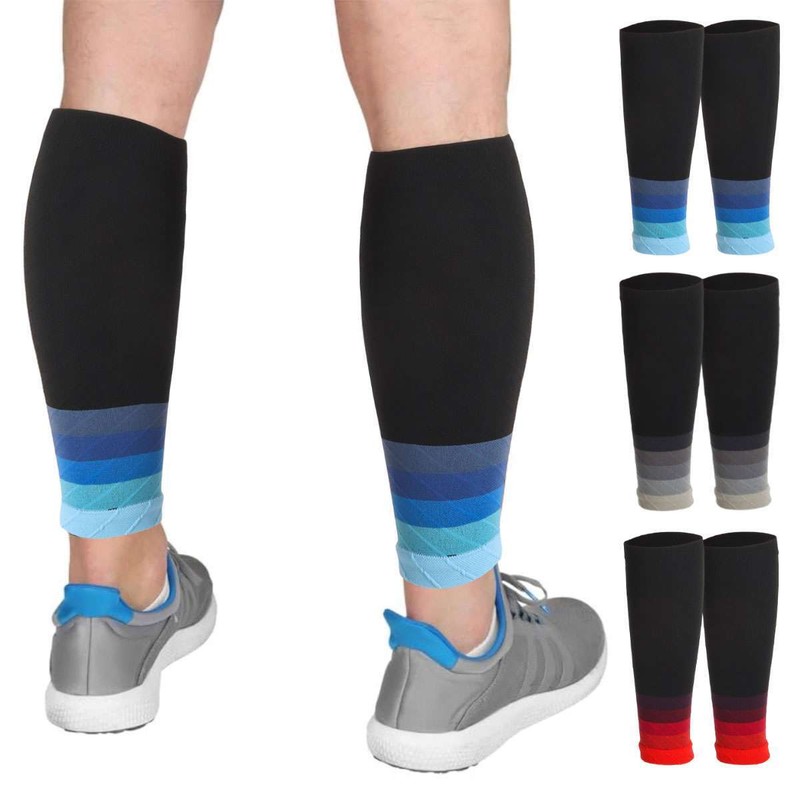 Leg Support Brace Calf Compression Sleeve Socks with Strap Sport Pain Relief US gallery