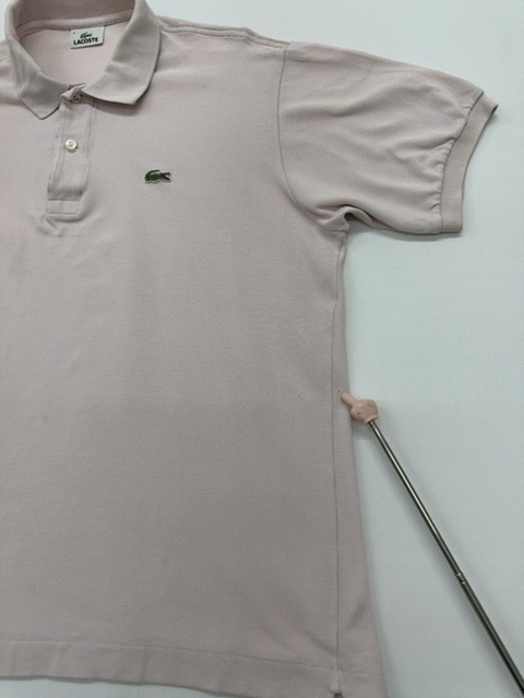 Lacoste Mens Light Grey Polo Button Up Size 5 Cotton Pique Regular gallery
