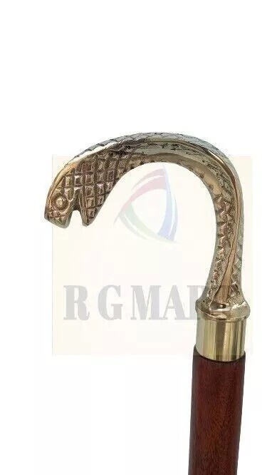5 pcs lot - Designer Walking Cane Vintage Style Cobra, Goat, Swan, Jaguar, Snake gallery