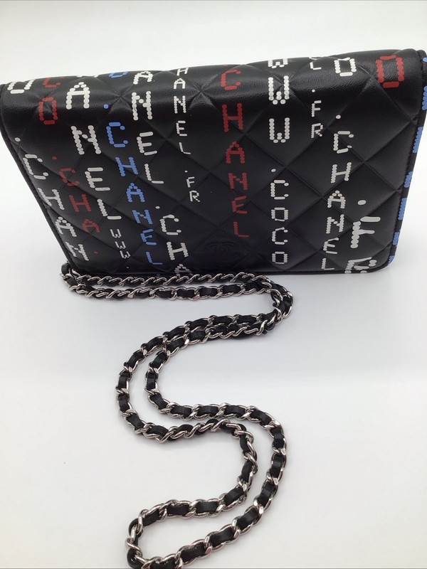 Chanel Matelasse Chain Wallet Black Leather gallery