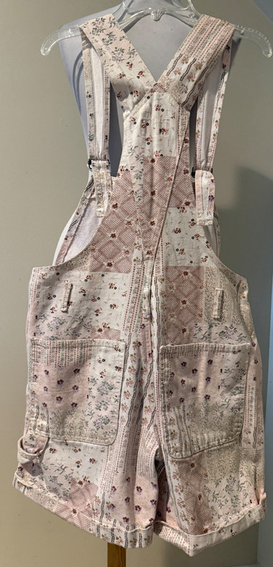 NO PROBLEM Womens Vintage Shortalls Short Overalls Romper - Sz Medium gallery