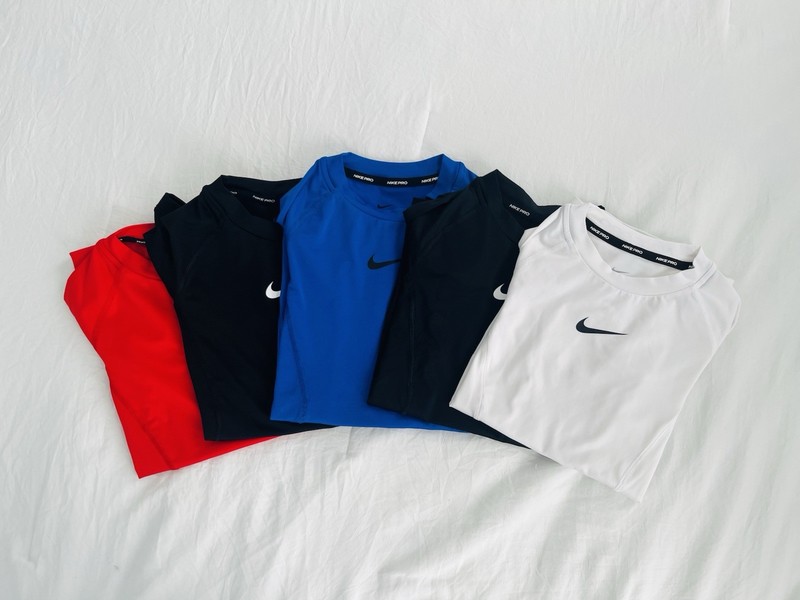LOT of 5 Nike Pro Big Kids’ (Boys’) Dri-FIT Short-Sleeve Top Great Condition XS