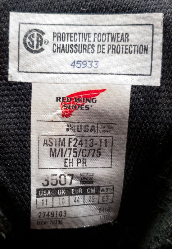 Red Wing 3507 with Tuff Toe Size 11EE (Steel Toe) (USA) gallery