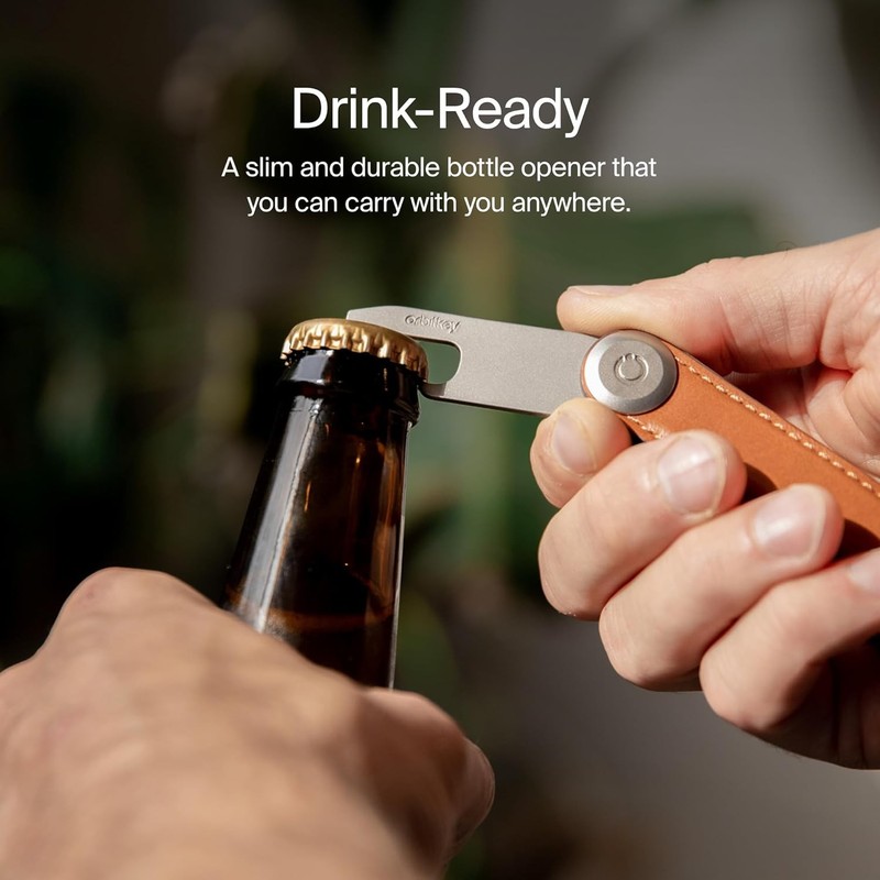 Orbitkey Bottle Opener for Key Organizer or Key Ring | Slim Profile Design, Easy gallery