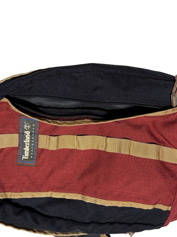 Vintage Timberland Weathergear Backpack - Red/Black/Tan gallery