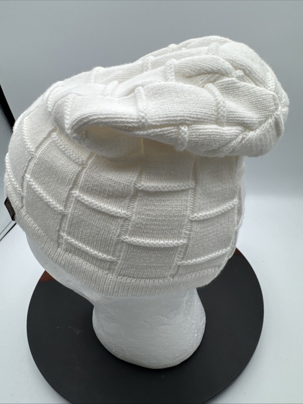 Candid Signature 100% Cotton Skull Cap Kufi Beanie Hats White Knit gallery