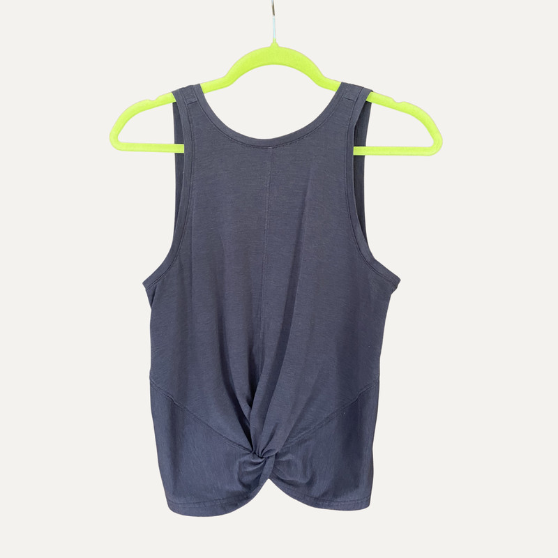 Athleta twist workout tank top navy size small