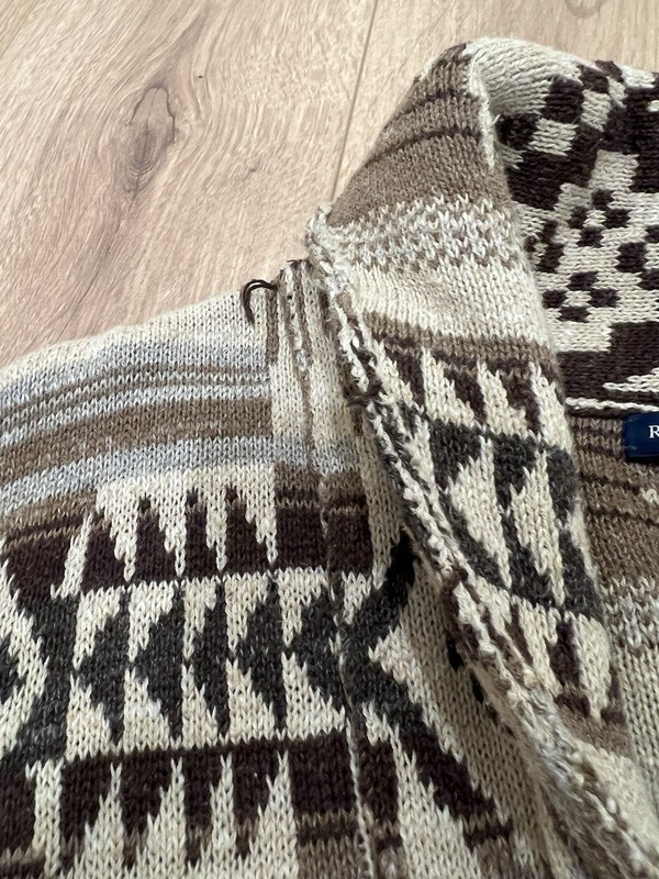 Ralph Lauren Men’s Blue Label Aztec Southwestern Navajo Cardigan Sweater Medium gallery