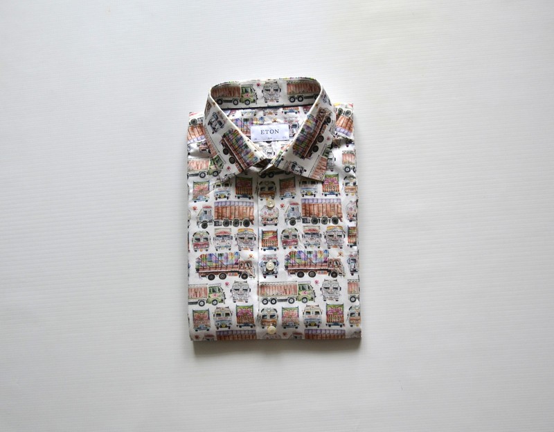 Eton slim twill men's shirt men's shirt size 44/ 17.5" Truks/trucks gallery