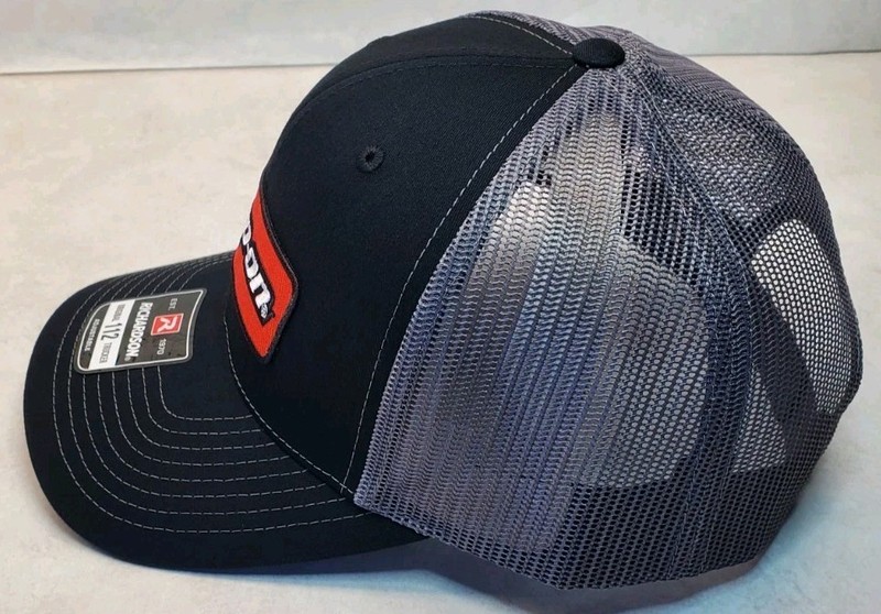 Snap-on Patch on Richardson 112 Trucker Hat Snapback Black/Charcoal gallery