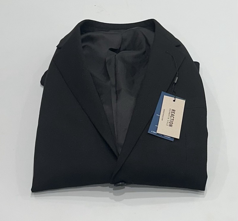 Kenneth Cole Reaction Men’s Techni-Cole Suit Separate Suit Jacket, Black, 38 Sh