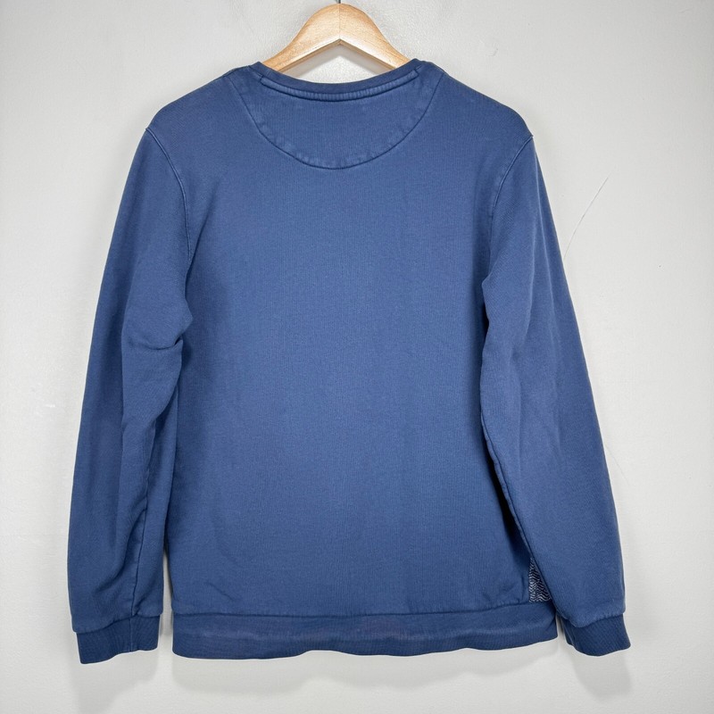 Common People Sweatshirt Sweater Jumper Men Medium Navy Blue 100% Cotton Crew gallery