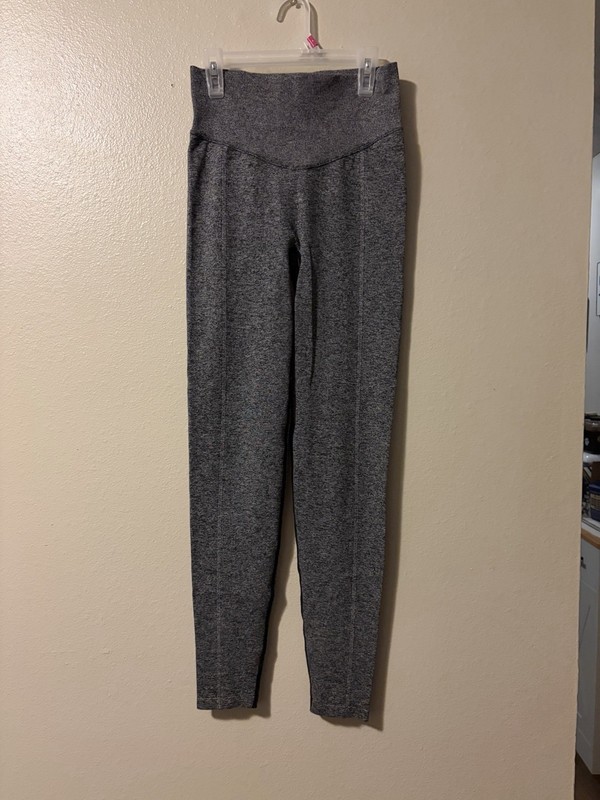 PINK Active Women’s Gray Flecked High Rise Ankle Leggings Size S