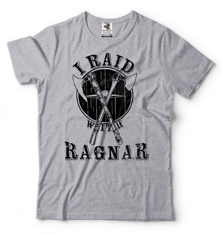 Ragnar Lothbrok T-shirt The vikings Tee Shirt Ragnar Lodbrok Raid Viking Tee