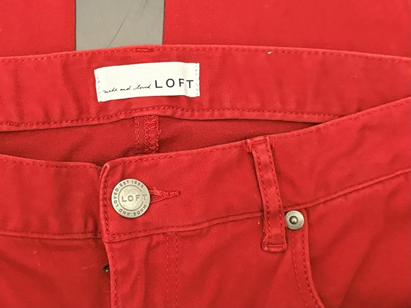 LOFT by Ann Taylor Red Jeans 29/8