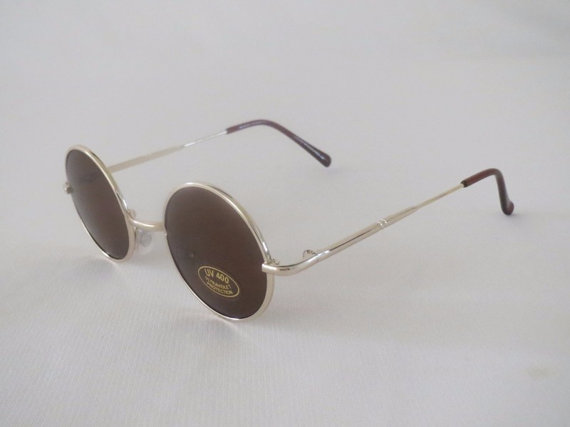 John Lennon Style Sunglasses Vintage Round Circle Retro Classic For Small Faces.