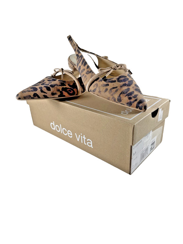 NEW IN BOX DOLCE VITA PAYGE LT LEOPARD SUEDE Size 9.5 M