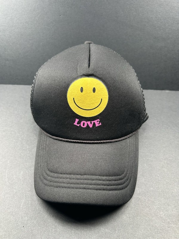 DAVID AND YOUNG Adult Black Adjustable Snapback Mesh back Trucker Hat Cap OSFM