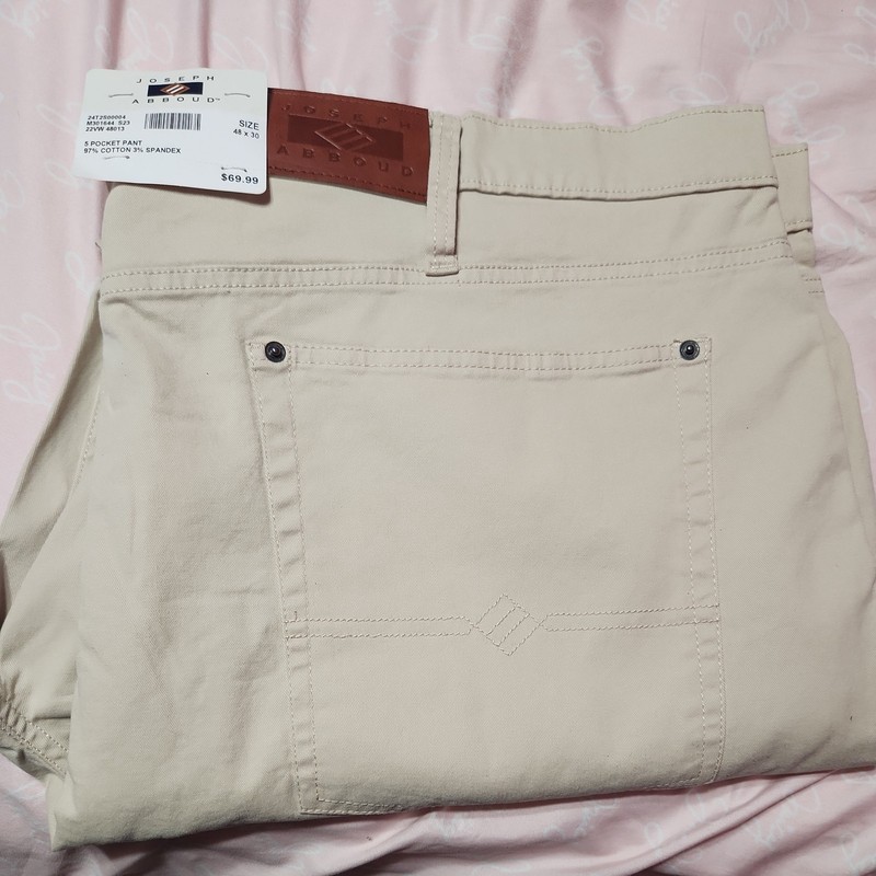 NEW Joseph Abboud 5 Pocket Pants 48X30 Athletic Fit