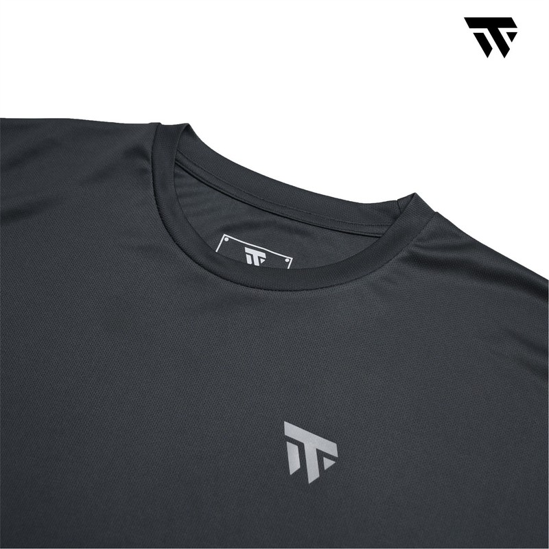 Men Oversized Blue Gym T-Shirt Quick Dry Athletic Workout Streetwear Fitness Tee gallery