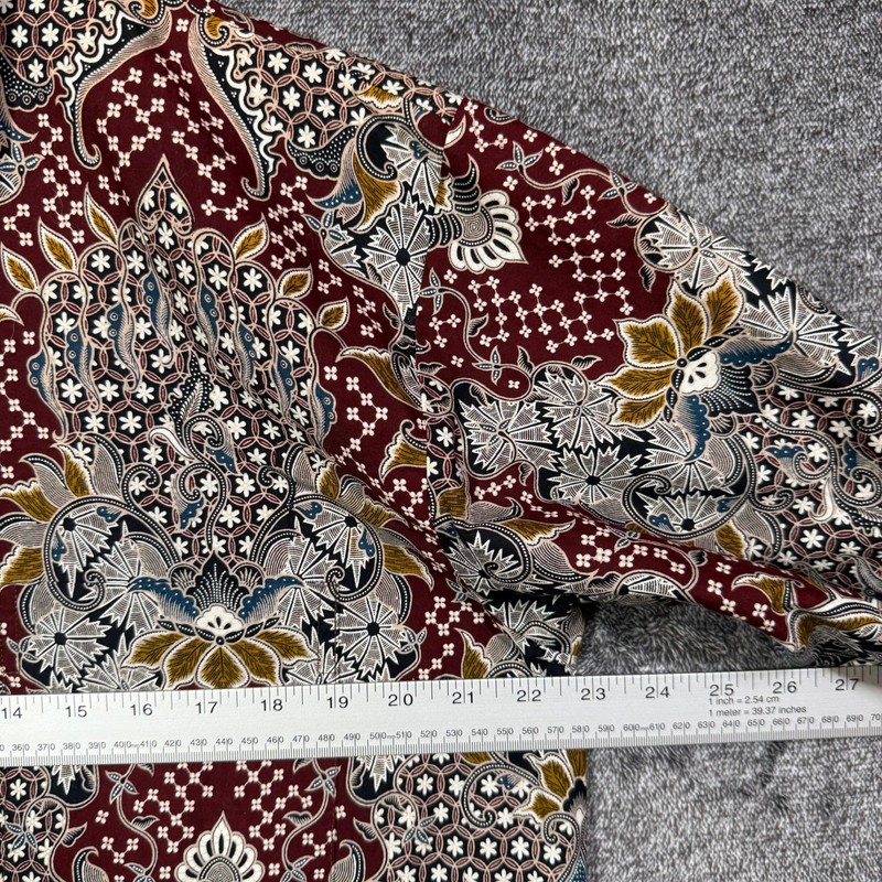 Singapore Exclusive Collection Shirt Mens XL Batik Short Sleeve Button Down gallery