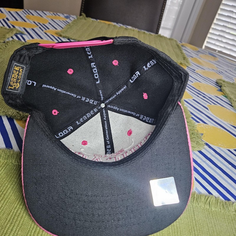 Leader Of Generation Chicago Hat Cap Snap Back One Size Black Pink City Mens gallery