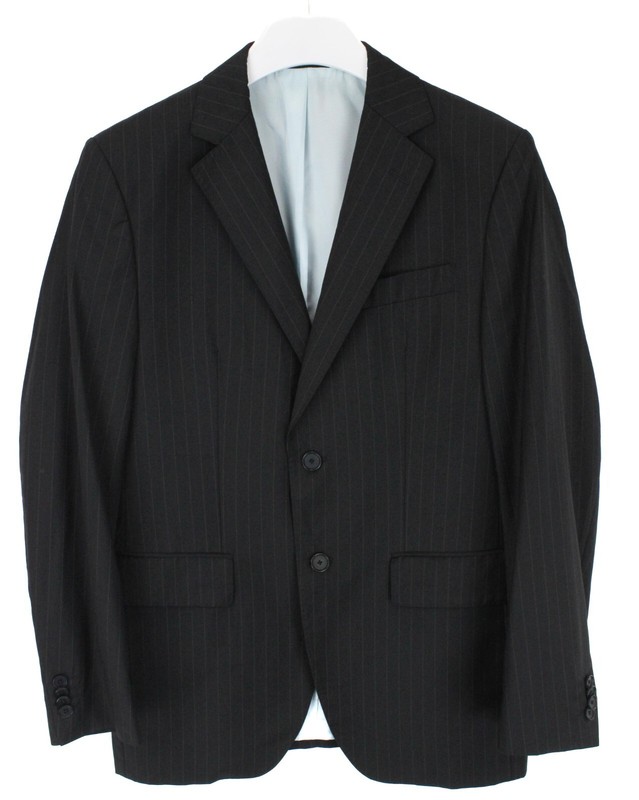 GANT Blazer Mens EU 48 Single Breasted Wool Pinstripe Notch Lapel