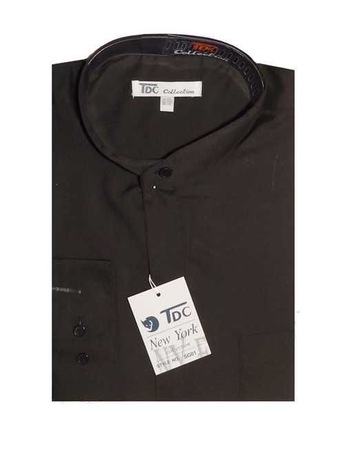 Mens' Mandarin Collar ( banded collar) Dress Shirt Cotton Blend Style SG01 gallery