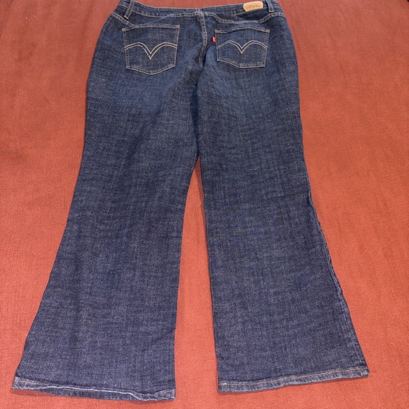Levi's Jeans Women 20S Medium Blue 580 Boot Cut Stretch 12" High Rise Denim gallery