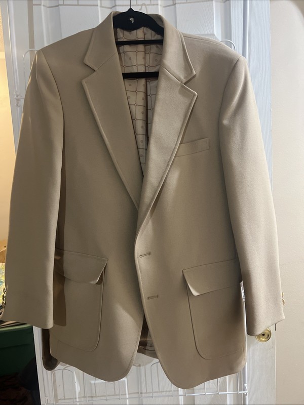 Vintage Jacket 40 R Perma-Prest Classic Collection Action Separates Men’s Beige gallery
