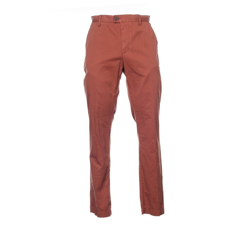 Sons of Intrigue Mens Pants 32 Mahogany Brown Flat Front 100% Cotton Chinos
